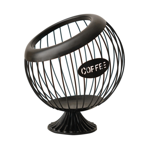 Espresso Capsule Holder Container Counter Coffee Pod Snack Fruit Organizer Kitchen Accessories Black
