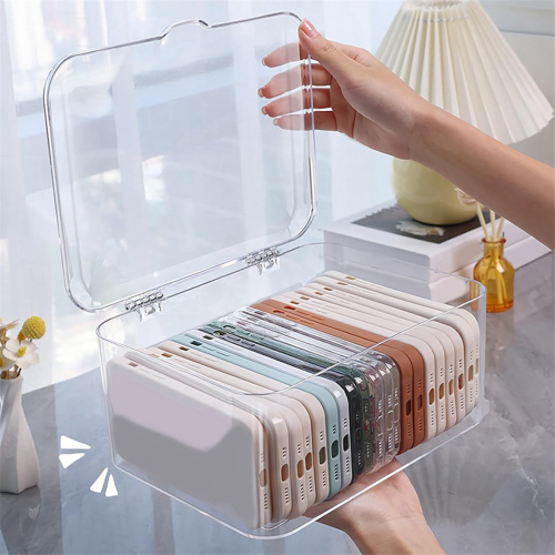 Makeup Face Mask Organizer Dust-Proof Large Capacity Desktop Storage Designed to Store Moisturizing Facemasks-B 2