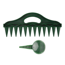 12 Holes Seed-in Soil Planter - Garden Seed Spacer with Adjustable Seeds Dispenser for Planting and Bulbs A