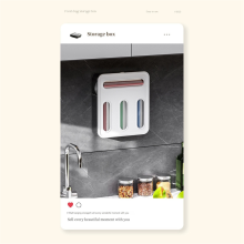 Boîte de rangement alimentaire scellée, multi-usages, sans trace, conservation de la fraîcheur (blanc transparent)