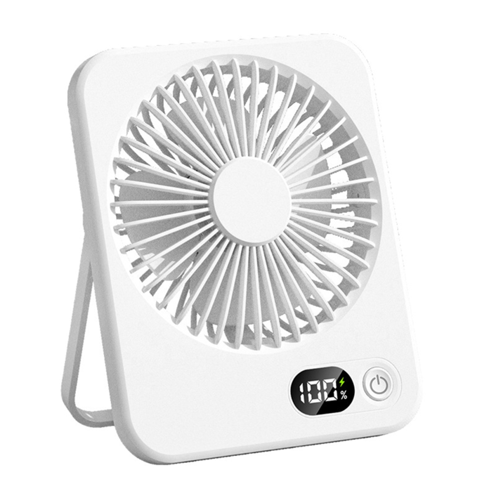 Portable Desktop Fan Rechargeable Long Endurance Ultra-Thin with Powerful Airflow Quiet Foldable Handheld-image-OPC-PJZFD8T-NEW