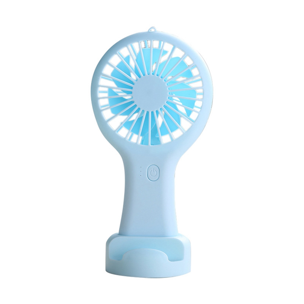 Portable Mini Handheld Fan Usb Rechargeable For Office Dormitory Student Gift Long Endurance Blue 4852752424711