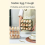 Flippable Egg Holder for Refrigerator,3 Layer Storage Container Fridge Side Door,Foldable Tray 5