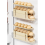 3 Tier Foldable Egg Holders,Rolling Holder for Refrigerator,Automatic Rolling Storage Tray,Egg Tray Cream Color 1