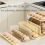 3 Tier Foldable Egg Holders,Rolling Holder for Refrigerator,Automatic Rolling Storage Tray,Egg Tray Cream Color 7