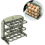 Flippable Egg Holder for Refrigerator,3 Layer Storage Container Fridge Side Door,Foldable Tray 2