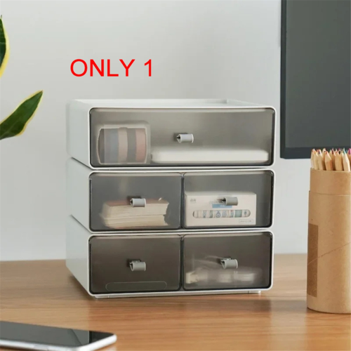 Drawer Type Cosmetic Storage Office Desktop Stationery Finishing Box Free Combination Multilayer Stackable A 1