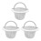 Swimming Pool Skimmer Replacement Basket with Handle, 3Pack - Above Ground Thru-Wall Baskets 7