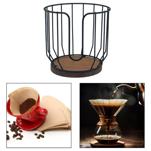 Coffee Filter Holder Basket Container Storage Rack Pod for Travel Countertop Kitchen Decor,B 1