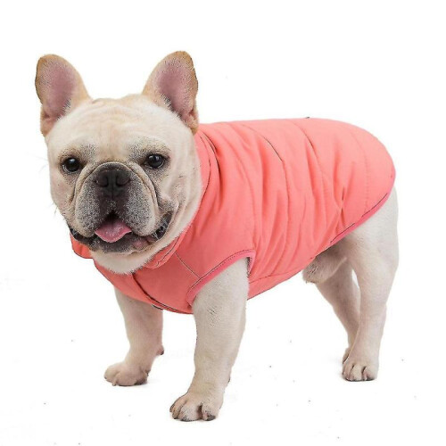 (S, pink) Soft Windproof Small Dog Coat