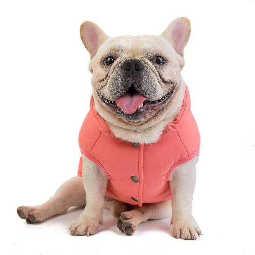 (L, pink) Soft Windproof Small Dog Coat 1