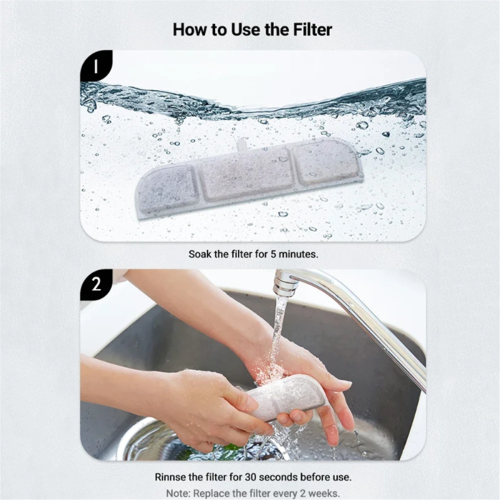 12PCS Pet Wireless Automatic Circulation Smart Drinking Fountain Filter Suitable for Cat 2