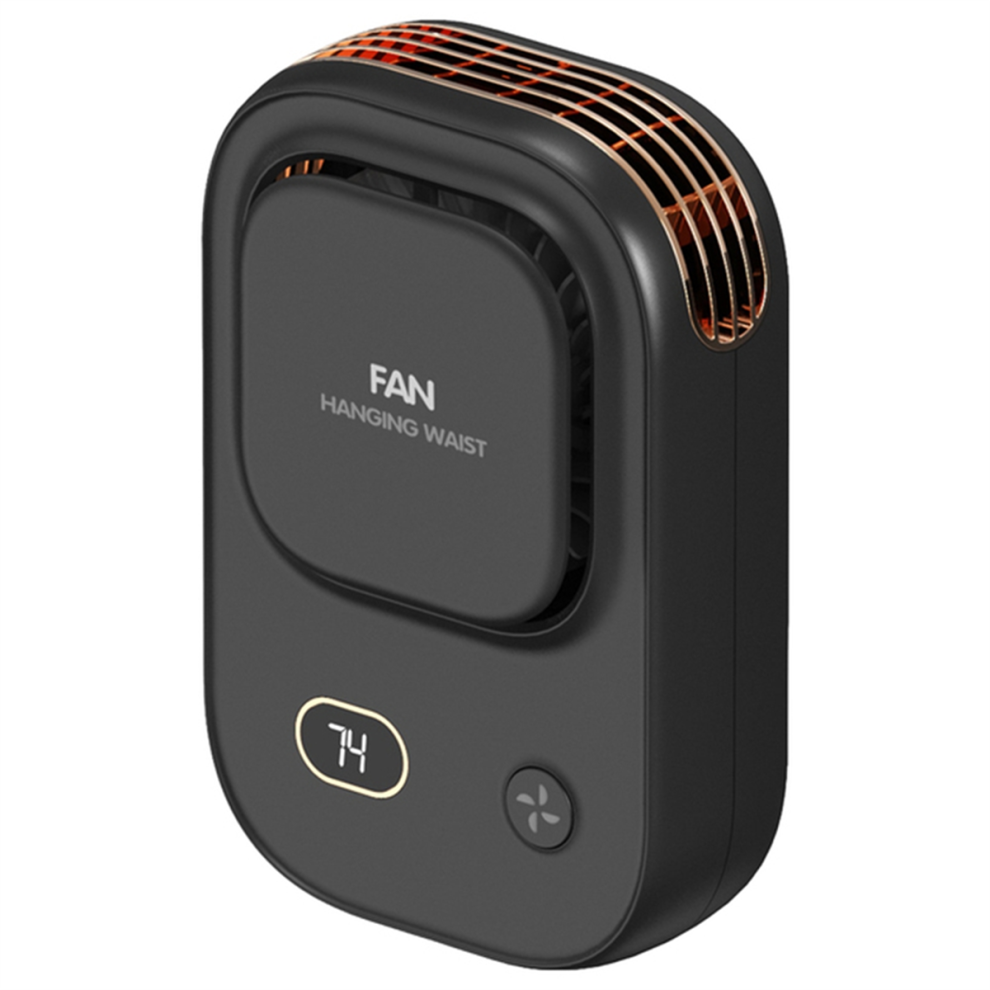 Portable Waist Clip Fan Wearable Belt 2000Mah Battery Powered Rechargeable Body For Outdoor Works Farm Hiking,B 4852752487877