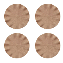 Wood Ear Edge Western Dining Mat Table Oil-Proof,Waterproof, Dirt-Resistant & Heat-Insulating Champagne Color