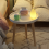 Round Table White Bedside Coffee Home Decoration Bed 2