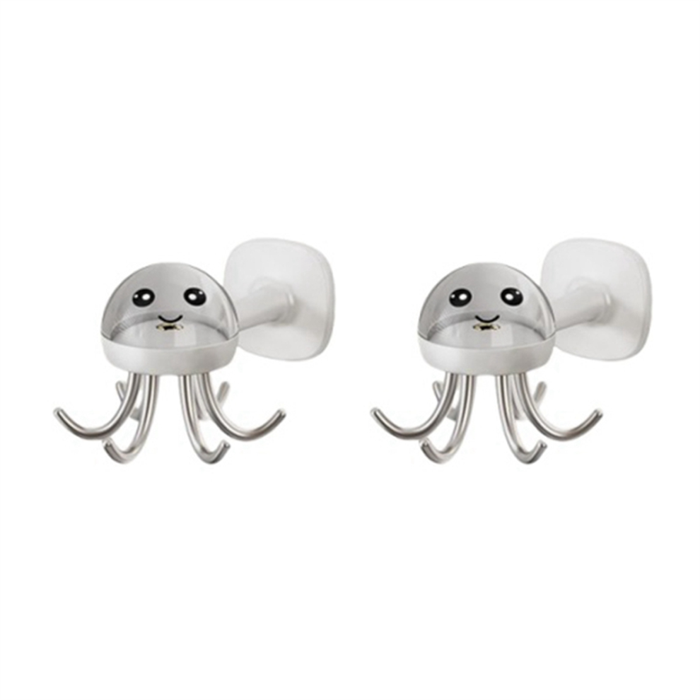 Multifunctional Kitchen Hooks 360  Rotation Octopus Shaped Non-Marking Adhesive in Bathroom A-image-OPC-PJZFFR6-NEW