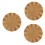 Set de table rond ondulé, anti-brûlure, isolant pour table à manger, style occidental, doré 7