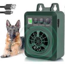 (GREEN) Anti Barking Device, Rechargeable Ultrasonic Dog Bark Deterrent Pet Behavior Training Tool For Almost Dogs
