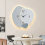 Nordic Wall Clock Home Decor Non Ticking Simple Decorative A 7