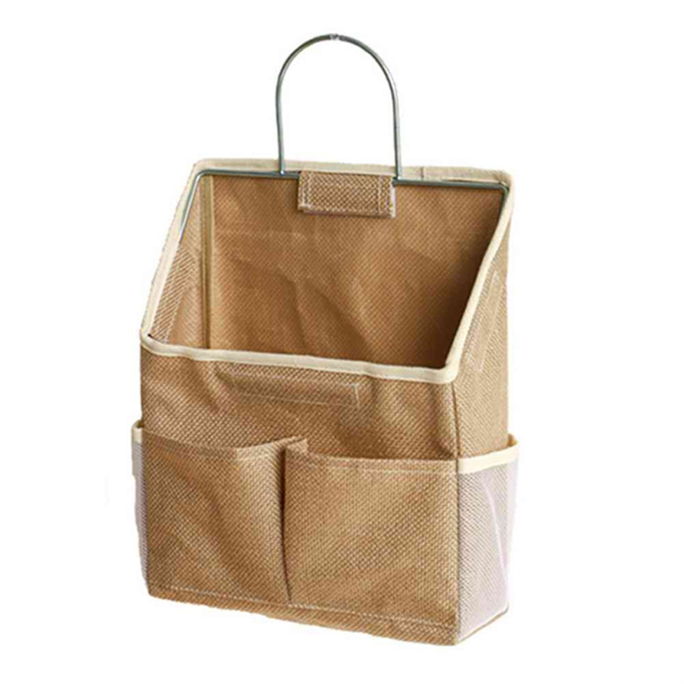 Exogio Hanging Storage Bag On Dormitory Wall Door Wardrobe Desktop Fabric Cd Magazine Organization Basket,