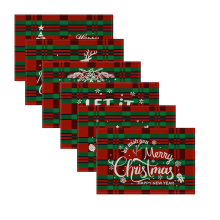 Christmas Placemats Heat-Resistant Mat Home Decoration Gift