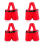 Gift Bag, Santa Pants, Christmas Candy Portable Container M 1
