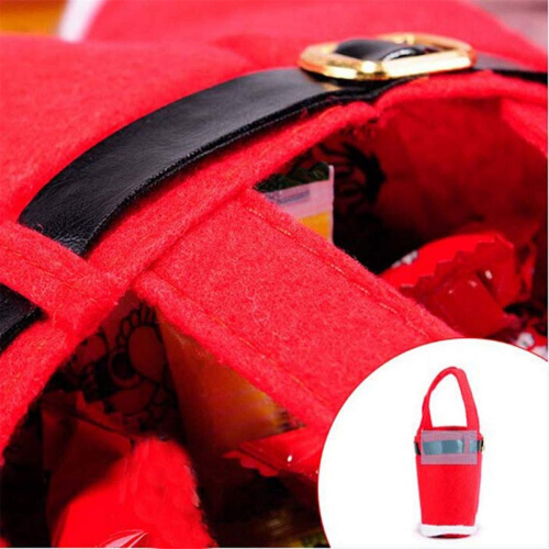 Gift Bag, Santa Pants, Christmas Candy Portable Container M 1