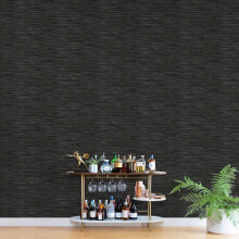 nu wallpaper GRASSWEAVE BLACK peel & stick wallpaper