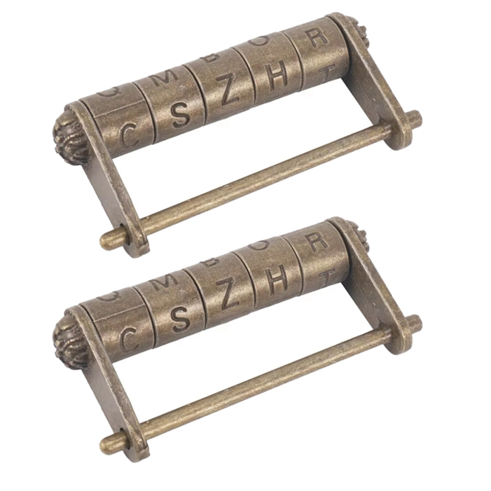 Photos - Door Lock Antique Chinese Lock Combination Decorative Jewelry Box Suitable for Cabinet Drawer
