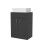 NES Home Nes Home Dark Grey 600mm Vanity Unit, Worktop With Square Bowl Basin 6