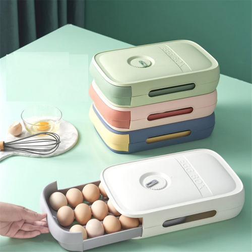 Egg Storage Container Refrigerator Drawer Type Tray Organizer Food Kitchen Accessories,D 1