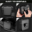 Car Trash Bin with Lid - Hanging Vehicle Garbage Dust Case, Pressing Square Can, Auto Interior Accessory 2