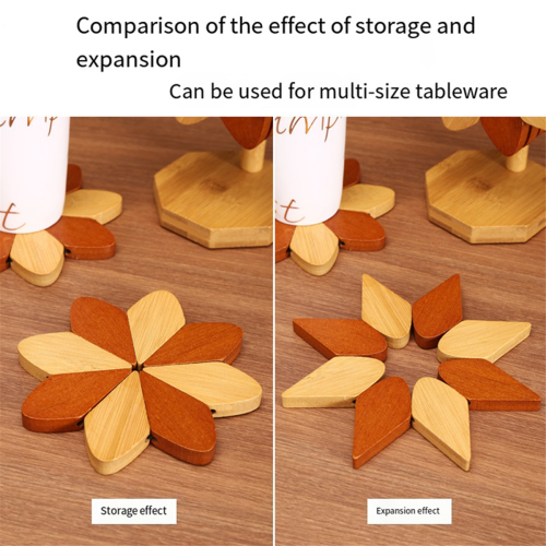 Windmill Shape Kitchen Placemat Insulation Pad Tripod Pot Mat Practical Plate Cup Spacer C 2