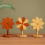 Windmill Shape Kitchen Placemat Insulation Pad Tripod Pot Mat Practical Plate Cup Spacer C 2