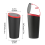 Type Car Trash Can with Lid, Waterproof Interior Bin for Cup Holder, Multi-Functional Vehicle Garbage Storage 3