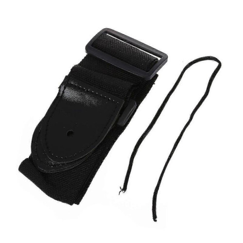 Adjustable Guitar Strap Band Acoustic Electric 132 x 6cm Black
