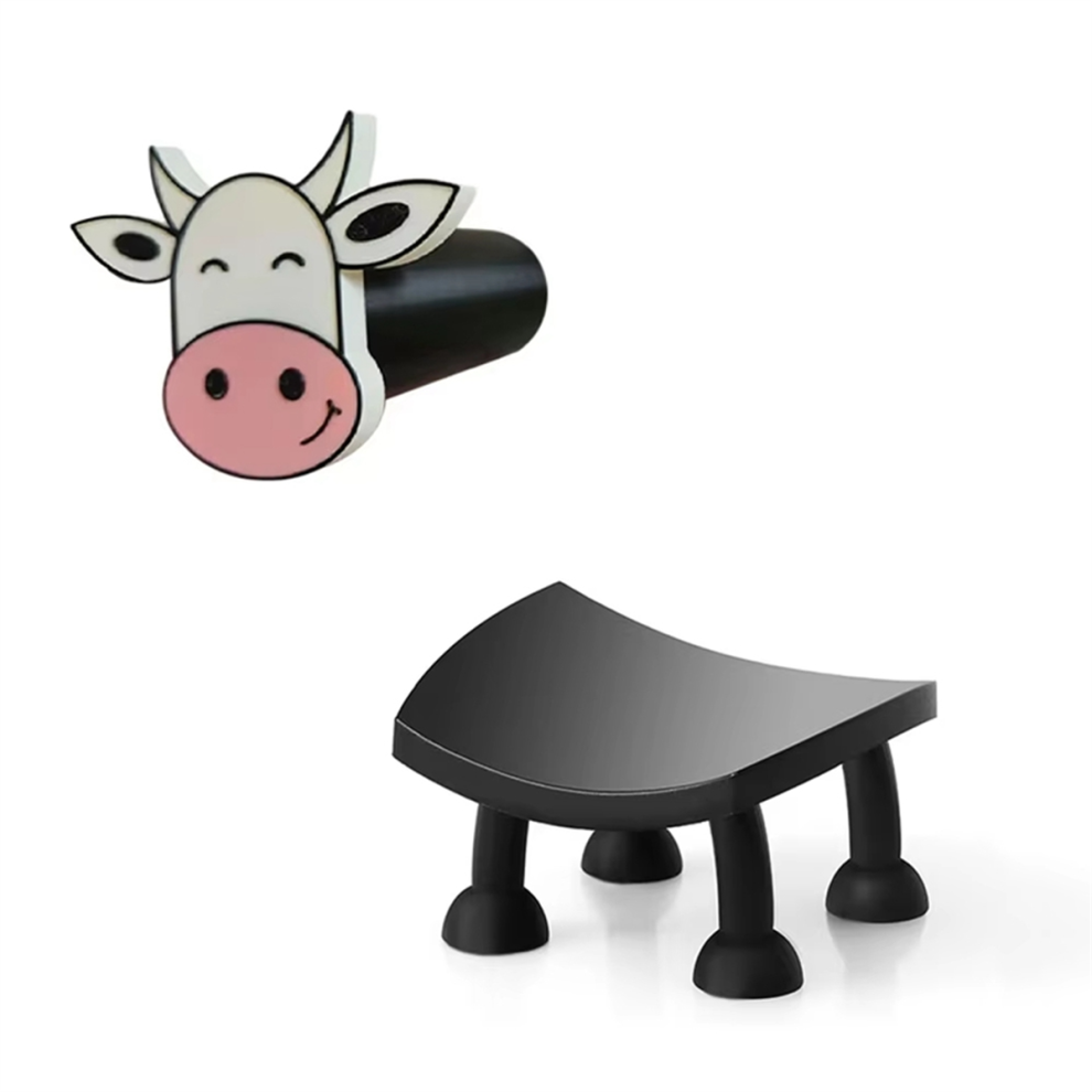 Cute Cow Shape Toilet Paper Holder Freestanding Storage Roll Animal Decoration-image-OPC-PJZFHDT-NEW