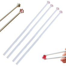 Cat Paws Chopsticks,Reusable Non-Slip Pink Chopsticks, Cute PinkPaw Prints, Durables and Easy to Use CatClaw