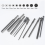 10Pc 1/4 Inch Hex Bits Driver Tamper Proof Security Drill Magnetic Bit Set Torx Screwdriver Flat Head High Quality 100mm 7