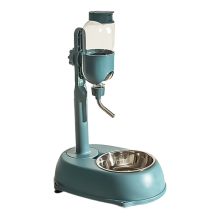 Automatic Pet Dispenser Anti-Tip Dog Bowl Drinking Water Bottle Feeder Hanging Kettle Cat Food Container Pets Supplies B
