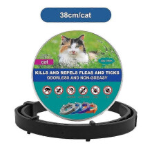 (black (cats)) New Pet Dog Cat Collars Veterinary Anti Flea And Tick Collar For Cats Dogs Anti-parasitic Necklace For Large Small Dogs Products