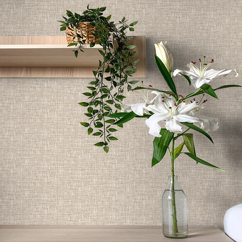 Fine Decor nu wallpaper POPLIN TAN peel & stick wallpaper