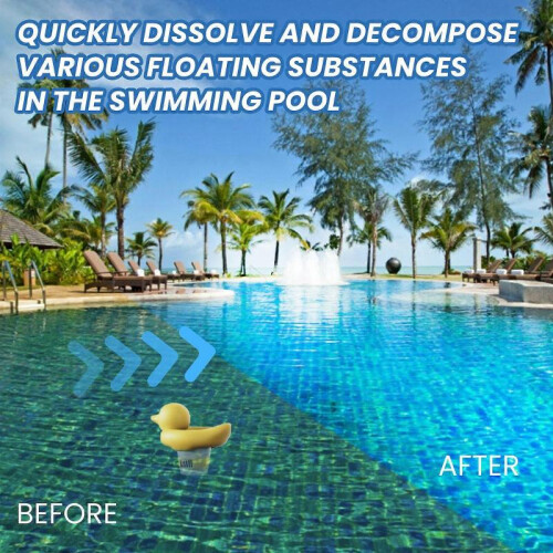 (3pcs)Swimming Pool Cleaning Tablets Swimming Pool Water Clarification Instant Multifunctional Cleaning Tablets + Doser 1