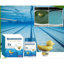 (1pcs) Swimming Pool Cleaning Tablets Swimming Pool Water Clarification Instant Multifunctional Cleaning Tablets + Doser