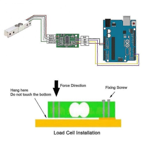 2 Sets Digital Load Cell Weight Sensor Electronic Kitchen Scale + Hx711 Weighing Ad Module (10kg) 1