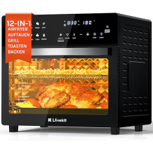 Air Fryer Mini Oven with Rotisserie 26L 12 Preset Programs, 1700 Watts