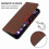 (Brown) Magnetic Leather Case For Cat S62 Pro 5