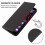 (Black) Magnetic Leather Case For Cat S62 Pro 5