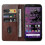 (Brown) Magnetic Leather Case For Cat S62 Pro 3
