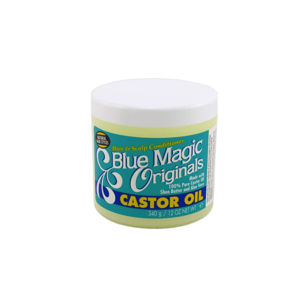 Blue Magic Originals Castor Oil Hair & Scalp Conditioner |Helps Strengthen Hair And Minimize Breakage - 340G